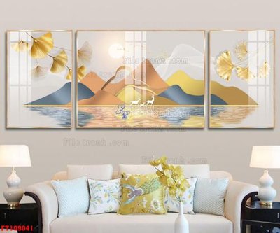 File PSD File tranh hiện đại pha lê gương FT109041 (chất lượng in ấn)