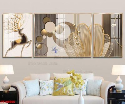 File in trần File tranh hiện đại pha lê gương FT109065 (bản gốc) bầu trời