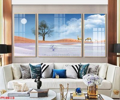 Download file gốc File tranh hiện đại pha lê gương FT109113 (in lụa) tranh 3D