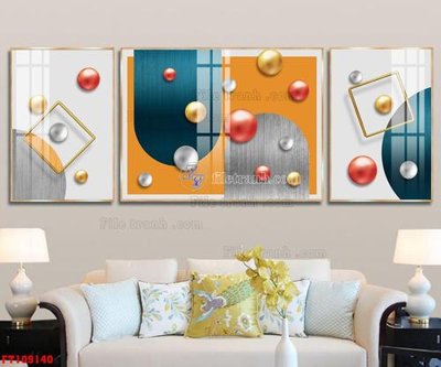 File gốc File tranh hiện đại pha lê gương FT109140 (in tráng gương) sang trọng