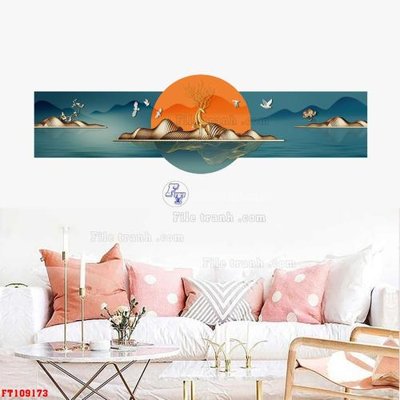 File tranh PSD File tranh hiện đại pha lê gương FT109173 chất lượng cao