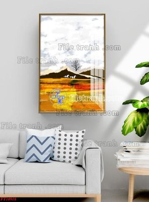 File in lụa File tranh bộ hiện đại FT3754918 (phong cảnh) File tranh bộ hiện đại FT3754918
