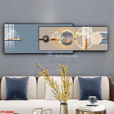 File tranh File tranh hiện đại pha lê gương FT109208 (ảnh gốc) không bị mờ