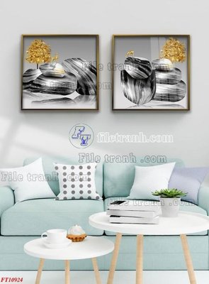 Download file gốc File tranh bộ hiện đại FT3808924 (in mica) trang trí