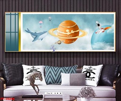File tranh File tranh hiện đại pha lê gương FT109245 (ảnh gốc) in trần nhà