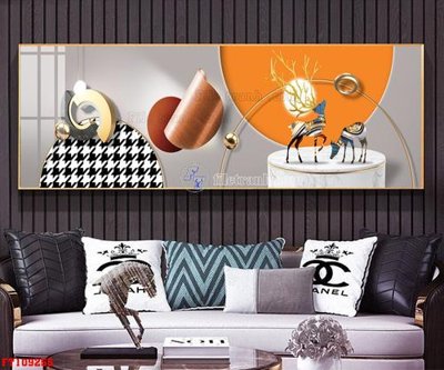 File tranh in trần 3D File tranh hiện đại pha lê gương FT109255 (ảnh gốc)