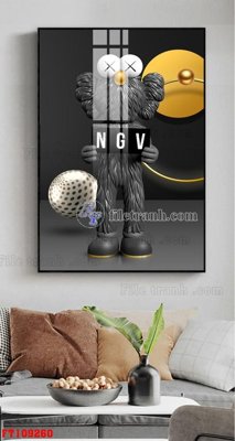 File gốc File tranh hiện đại pha lê gương FT109260 (bản quyền) cho in ấn