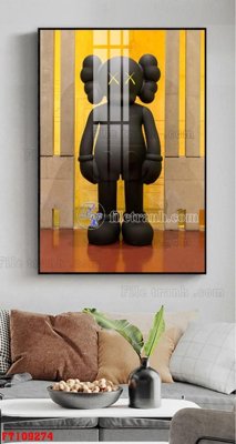 Ảnh gốc file in lụa File tranh hiện đại pha lê gương FT109274 chi tiết