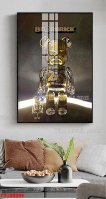 File in trần File tranh hiện đại pha lê gương FT109284 (bản gốc) mây trời