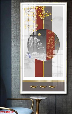 Tải file File tranh hiện đại pha lê gương FT109317 (gốc) chủ đề tâm linh