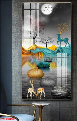 File tranh File tranh hiện đại pha lê gương FT109349 (bản gốc) in canvas