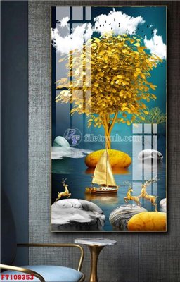 File in ấn File tranh hiện đại pha lê gương FT109353 (bản gốc) từ file gốc