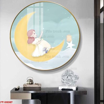 File PSD File tranh hiện đại pha lê gương FT109387 (gốc) nhiều lớp (multi-layer)