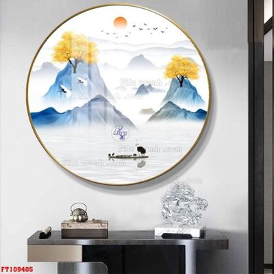 File ảnh File tranh hiện đại pha lê gương FT109405 (gốc) cho trang trí nhà hàng