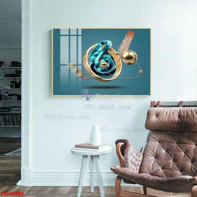 File tranh gốc File tranh hiện đại pha lê gương FT109453 (bản quyền) file PSD