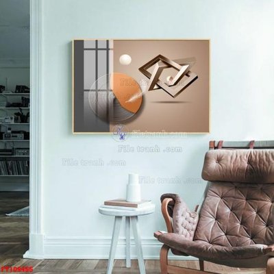 File gốc in ấn File tranh hiện đại pha lê gương FT109455 chất lượng vượt trội