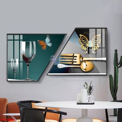 File tranh File tranh hiện đại pha lê gương FT110086 (bản gốc) in lụa 5D