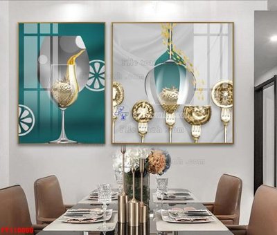 File PSD File tranh hiện đại pha lê gương FT110095 (gốc) cho designer