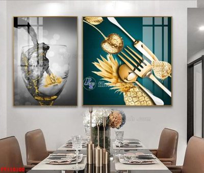 File gốc File tranh hiện đại pha lê gương FT110100 (chuẩn màu) cho in offset