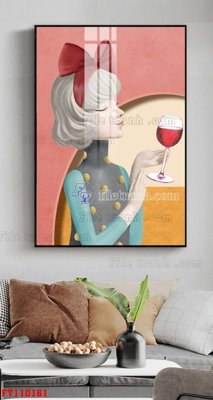 File gốc File tranh hiện đại pha lê gương FT110161 (cho in ấn) độc quyền