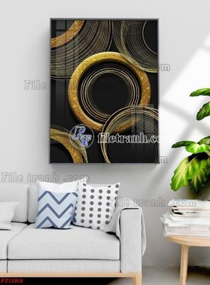 File gốc File tranh bộ hiện đại FT11018 (trang trí) phòng ngủ