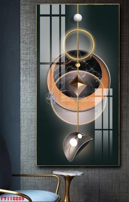 File tranh File tranh hiện đại pha lê gương FT110209 (gốc) chủ đề thiên nhiên