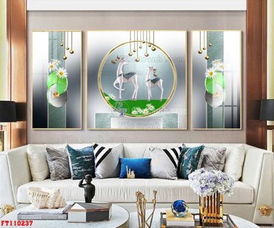 File gốc File tranh hiện đại pha lê gương FT110237 (in 3D) cho trang trí