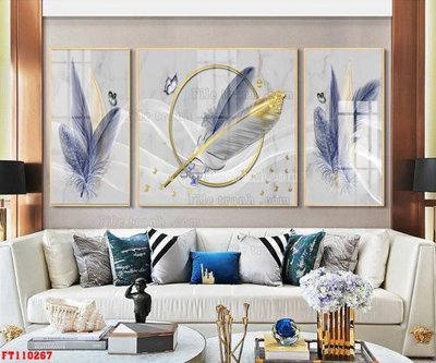 File in lụa File tranh hiện đại pha lê gương FT110267 (tân cổ điển) File tranh hiện đại pha lê gương FT110267