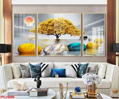 File PSD in ấn File tranh hiện đại pha lê gương FT110299 (chất lượng cao)