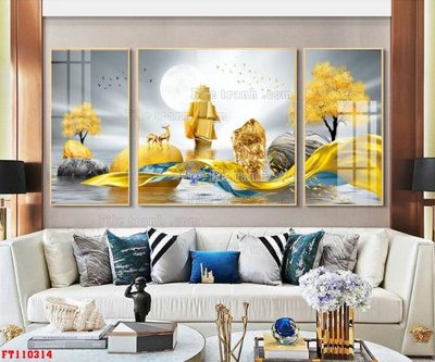 File in ấn File tranh hiện đại pha lê gương FT110314 (bản gốc) chất lượng cao