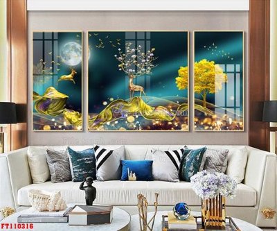 File gốc in tráng gương File tranh hiện đại pha lê gương FT110316 chi tiết