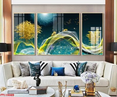 File in mica File tranh hiện đại pha lê gương FT110320 (bản gốc) sắc sảo