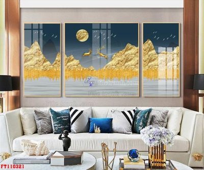 File tranh File tranh hiện đại pha lê gương FT110321 (bản gốc) in lụa 3D