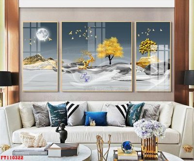 Ảnh gốc File tranh hiện đại pha lê gương FT110322 (độ nét cao) in tráng gương