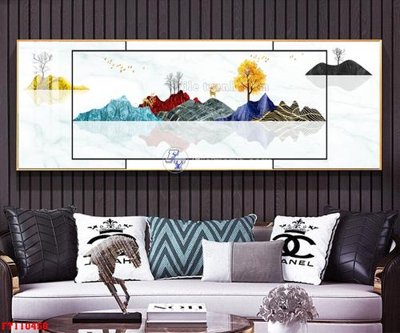 File gốc File tranh hiện đại pha lê gương FT110450 (in lụa) cao cấp