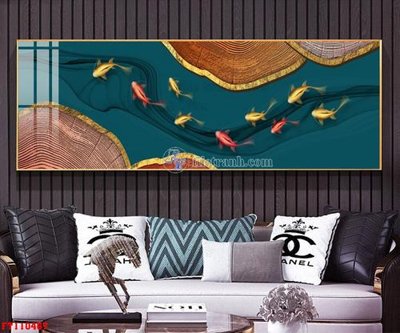 Hình ảnh file gốc in trần nhà File tranh hiện đại pha lê gương FT110467