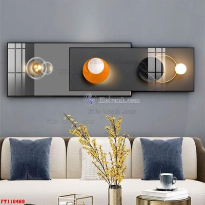 File tranh gốc File tranh hiện đại pha lê gương FT110469 chủ đề hiện đại