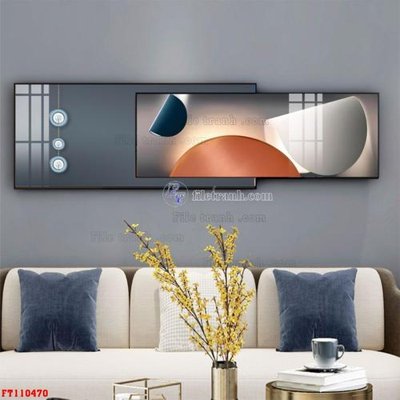 File gốc File tranh hiện đại pha lê gương FT110470 (in mica) cắt laser