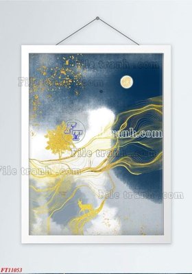 File gốc File tranh bộ hiện đại FT11053 (ảnh chi tiết) để in lụa