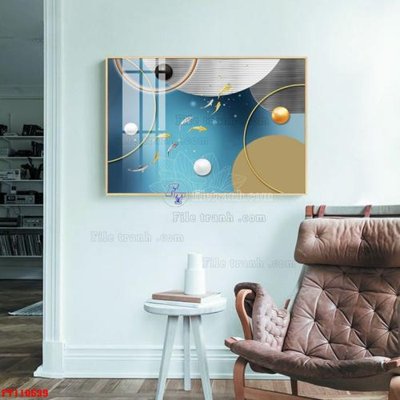 File gốc in ấn File tranh hiện đại pha lê gương FT110539 độ phân giải cao