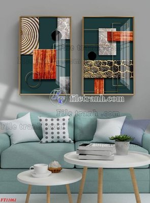 File PSD File tranh bộ hiện đại FT11061 (nguyên bản) cho thiết kế