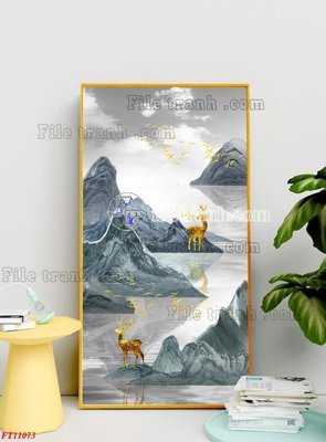 Tải file File tranh bộ hiện đại FT11073 (gốc) làm file in ấn