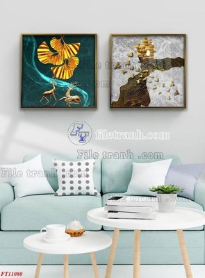 File tranh File tranh bộ hiện đại FT11080 (ảnh gốc) sắc nét hoàn hảo