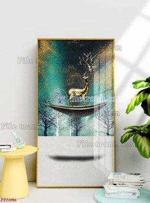 File gốc File tranh bộ hiện đại FT11096 (chủ đề hiện đại) trang trí