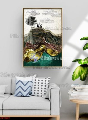 File tranh File tranh bộ hiện đại FT11097 (gốc) chủ đề trừu tượng