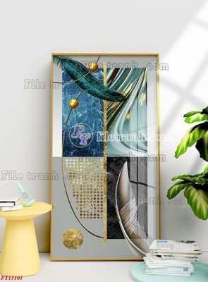 Tải file File tranh bộ hiện đại FT11101 (PSD) cho in tranh 3D