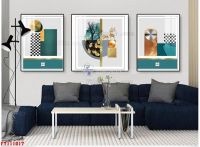 Chi tiết file ảnh File tranh hiện đại pha lê gương FT111017 sắc nét