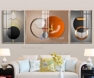 File tranh File tranh hiện đại pha lê gương FT111105 (bản gốc) in lụa 3D