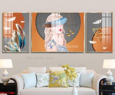 File gốc in ấn File tranh hiện đại pha lê gương FT111158 độ phân giải cao