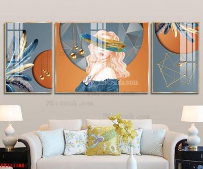 Tệp tin gốc File tranh hiện đại pha lê gương FT111160 (chất lượng cao) File tranh hiện đại pha lê gương FT111160